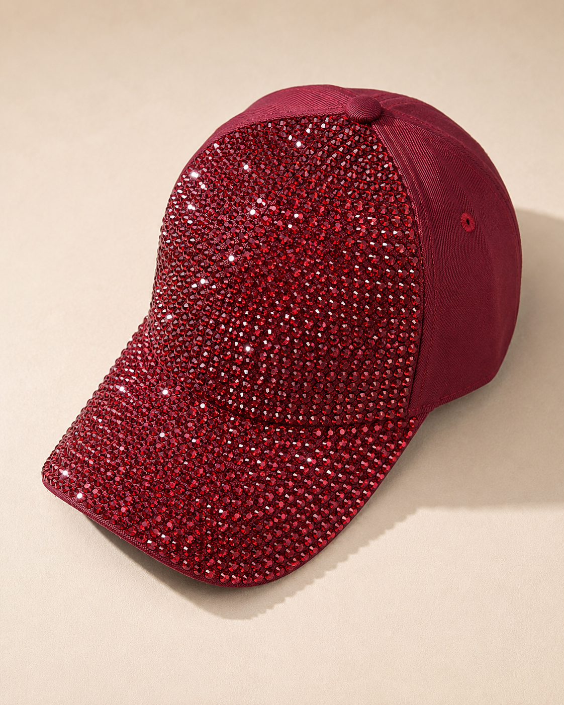 Ruby Red Bling Cap – Empower Black Culture, Bold Style