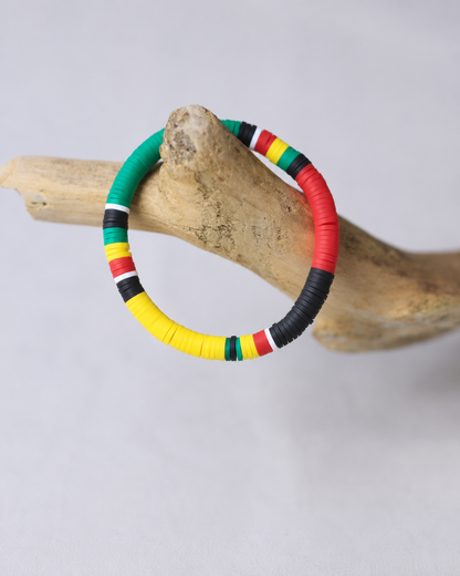 Melanin Pride Bracelet - African Heritage Colors Wristband