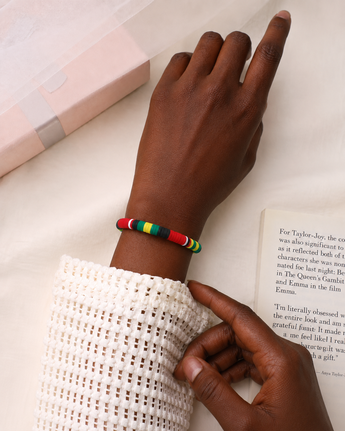 Melanin Pride Bracelet - African Heritage Colors Wristband