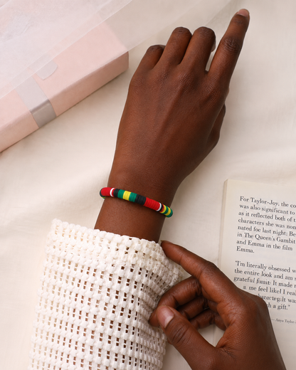 Melanin Pride Bracelet - African Heritage Colors Wristband