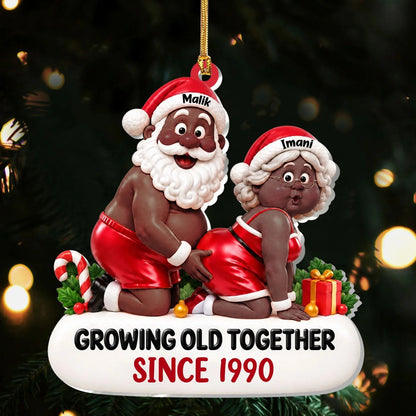 Growing Old Together - Personalized Acrylic Ornament
