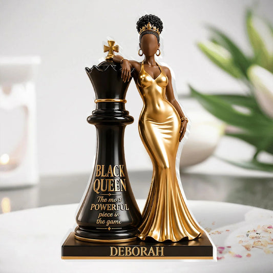 I Am A Black Queen Custom Chess Acrylic Plaque