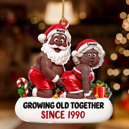 Growing Old Together - Personalized Acrylic Ornament