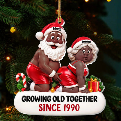 Growing Old Together - Personalized Acrylic Ornament
