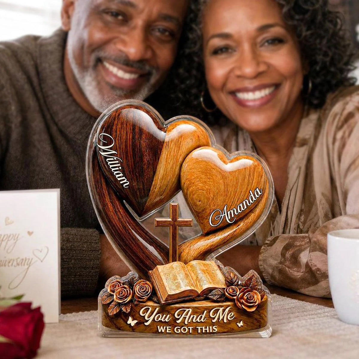 You And Me We Got This – Personalized Black Love & Faith Acrylic Plaque