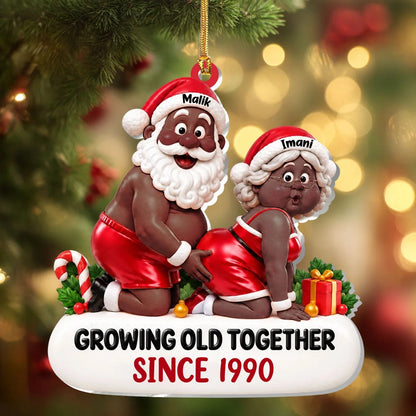 Growing Old Together - Personalized Acrylic Ornament