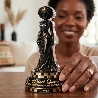 Black Queen Most Powerful Piece – Personalized Acrylic Plaque
