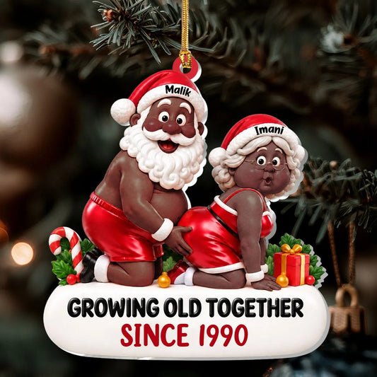 Growing Old Together - Personalized Acrylic Ornament